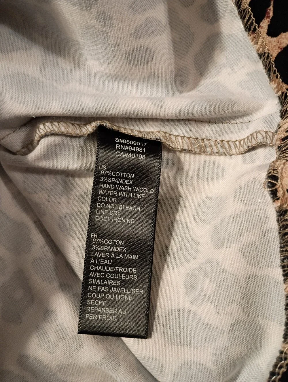 twentyone Size XS Animal Print Mini Skirt Zipper Close
